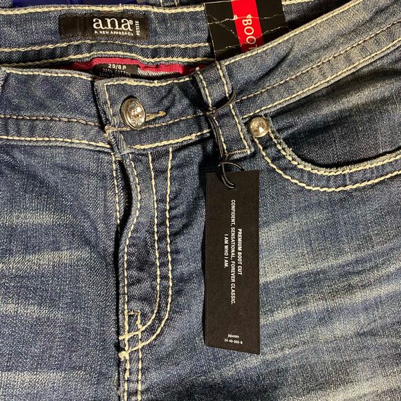New With Tags a.n.a new approach boot cut embellished jeans 28/8P - Picture 10 of 11